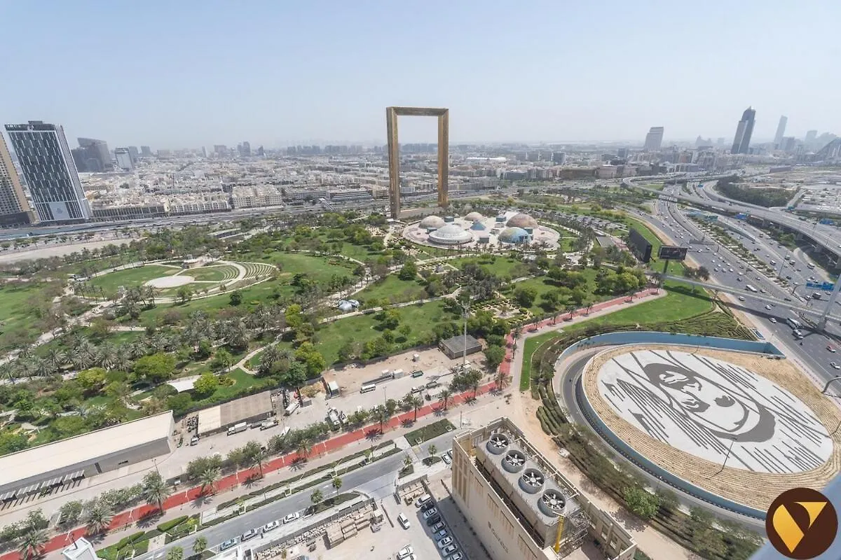 公寓 Vogue Stunning Dubai Frame And Park Views, 30Th Floor With Balcony, Walkable To Metro公寓